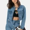 Adika OUTLET Raleigh Cropped Denim Jacket