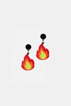 Adika Flaming-Hot Dangle Earrings Accessories