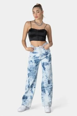 Adika OUTLET Washy Tie-Dye Jeans | WIDE