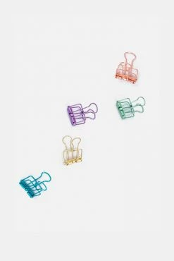 Adika Metallic-Touch 5-Pack Binder Clips