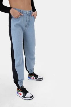 Adika Hybrid Denim And Nylon Pants OUTLET