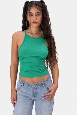 Adika Blade Cut-Out Ribbed Top