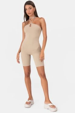 Adika OUTLET Savanah Halter Biker Unitard