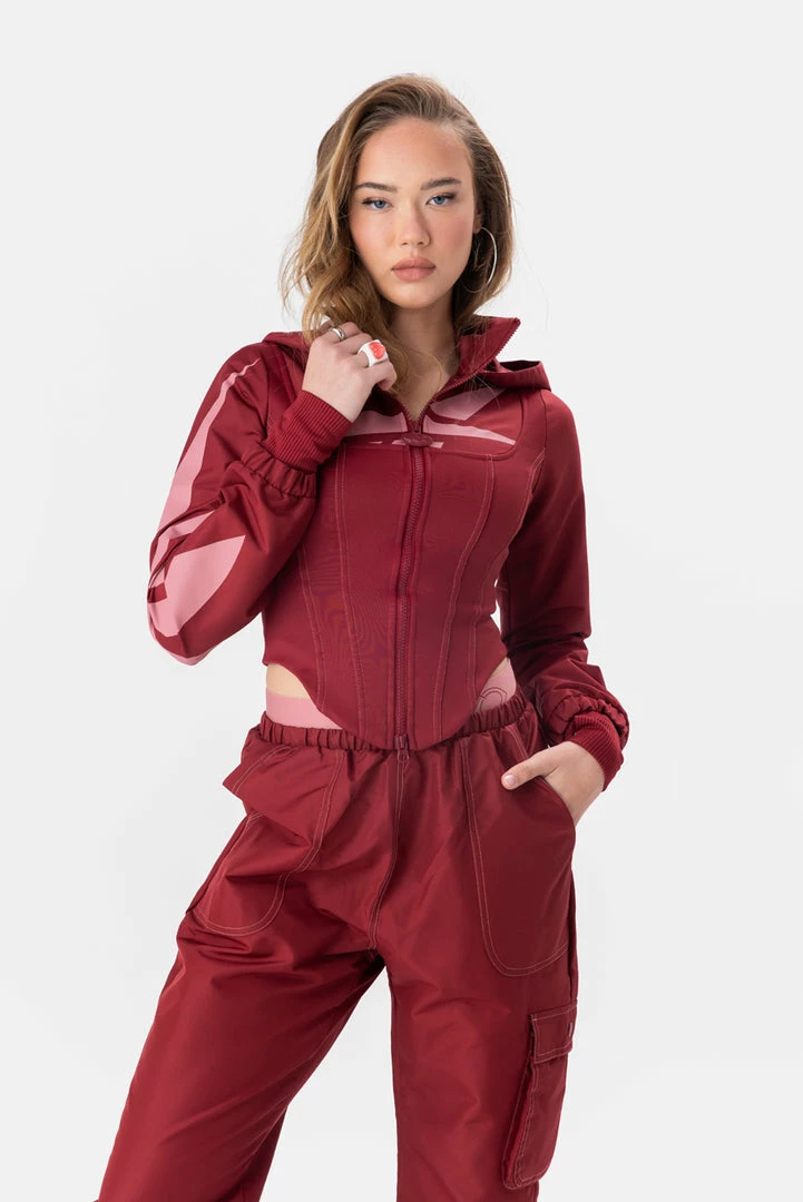 New 🤩 Adika Tops REEBOK // Cardi B Corset Zip Hoodie ✔️ 1 Adika Tops REEBOK // Cardi B Corset Zip Hoodie