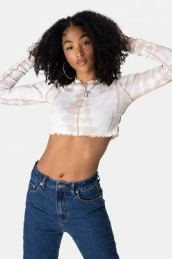 Adika Stitch Tie-Dye Crop Top