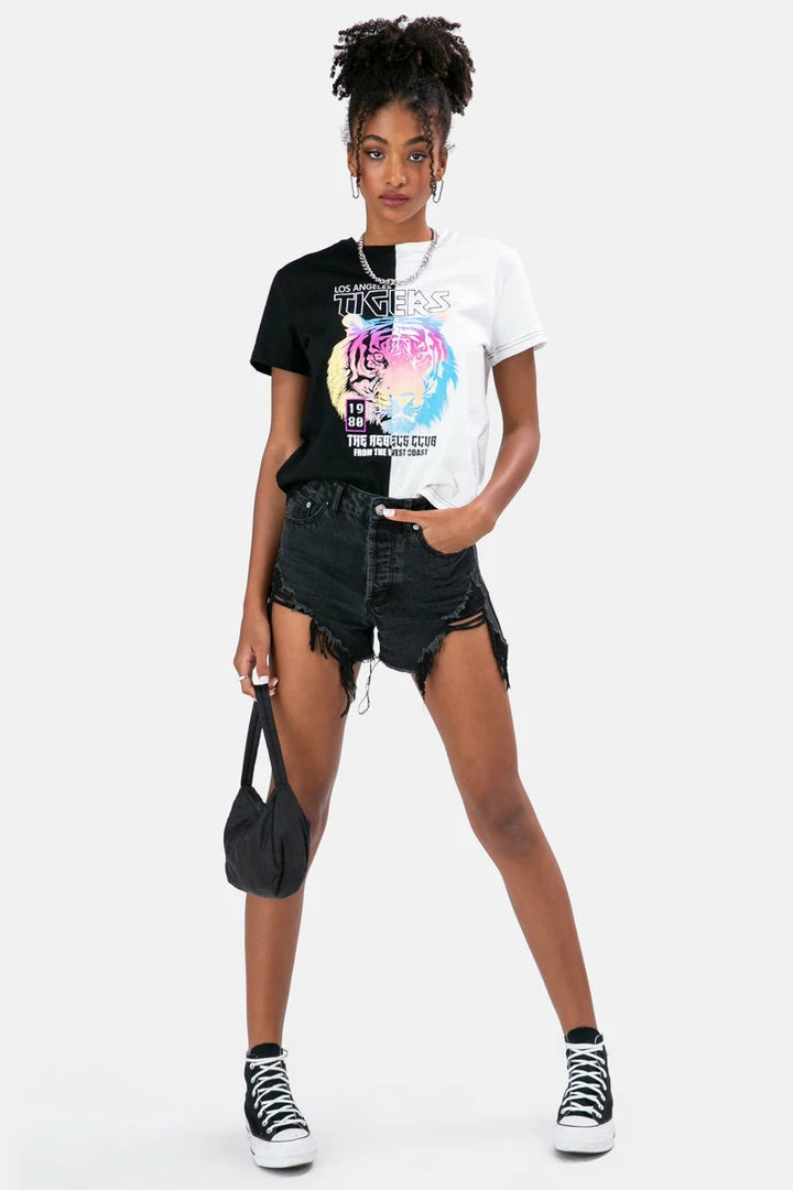 Promo ✔️ Adika TIGERS Color Block Tee OUTLET 🥰 2 Adika TIGERS Color Block Tee OUTLET