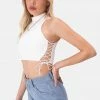 Adika Y2K Fever Aguilera Lace-Up Crop Top