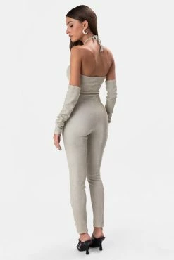Adika Spark Glitter Jumpsuit With Gloves