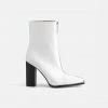 Adika Bianco Faux Leather Booties