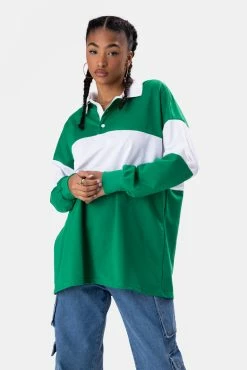 Adika Clothing Stenson Polo Collar Oversized Sweatshirt