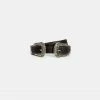 Adika Roi Double-Buckle Faux Leather Belt
