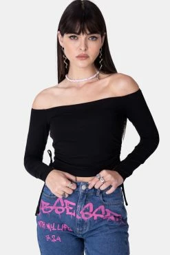 Adika Rider Off-Shoulder Ruched Top OUTLET