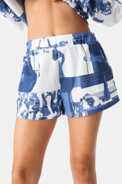 Adika Biles Graphic Waffle Shorts Clothing