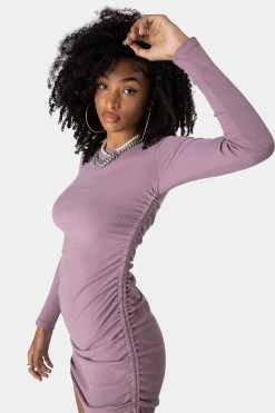 Promo 🌟 Adika Twist Ruched Ribbed Mini 👗 Dress OUTLET 😍 8 Adika Twist Ruched Ribbed Mini Dress OUTLET