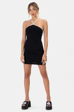 Adika Catfish Halter Mini Dress OUTLET