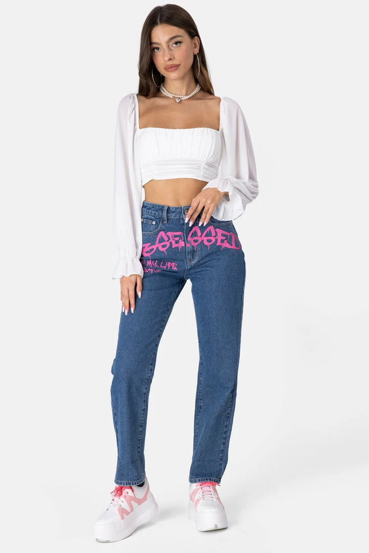 Flash Sale 🥰 Adika Cinder Ruched Crop Top 😉 2 Adika Cinder Ruched Crop Top