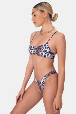 Adika OUTLET Leopardis Bralette Bikini Top