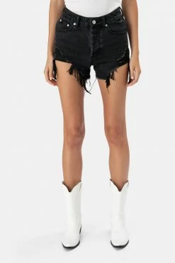Adika Amelie Ripped Denim Shorts