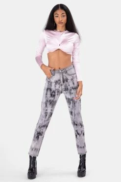 Adika OUTLET Bowtie Velvet Crop Top