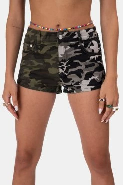 Adika Jet Low-Rise Camouflage Shorts