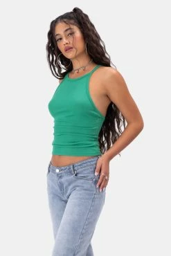 Adika Blade Cut-Out Ribbed Top