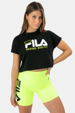 Adika FILA // Logo Print Cropped Tee Brands