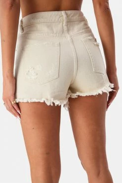 Adika Clothing Tommy Ripped Hem Denim Shorts