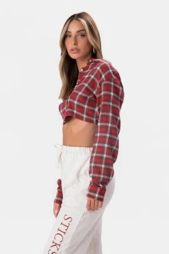 Brand new โจ Adika Caroline Cropped Flannel ๐ Shirt โ 8 Adika Caroline Cropped Flannel Shirt