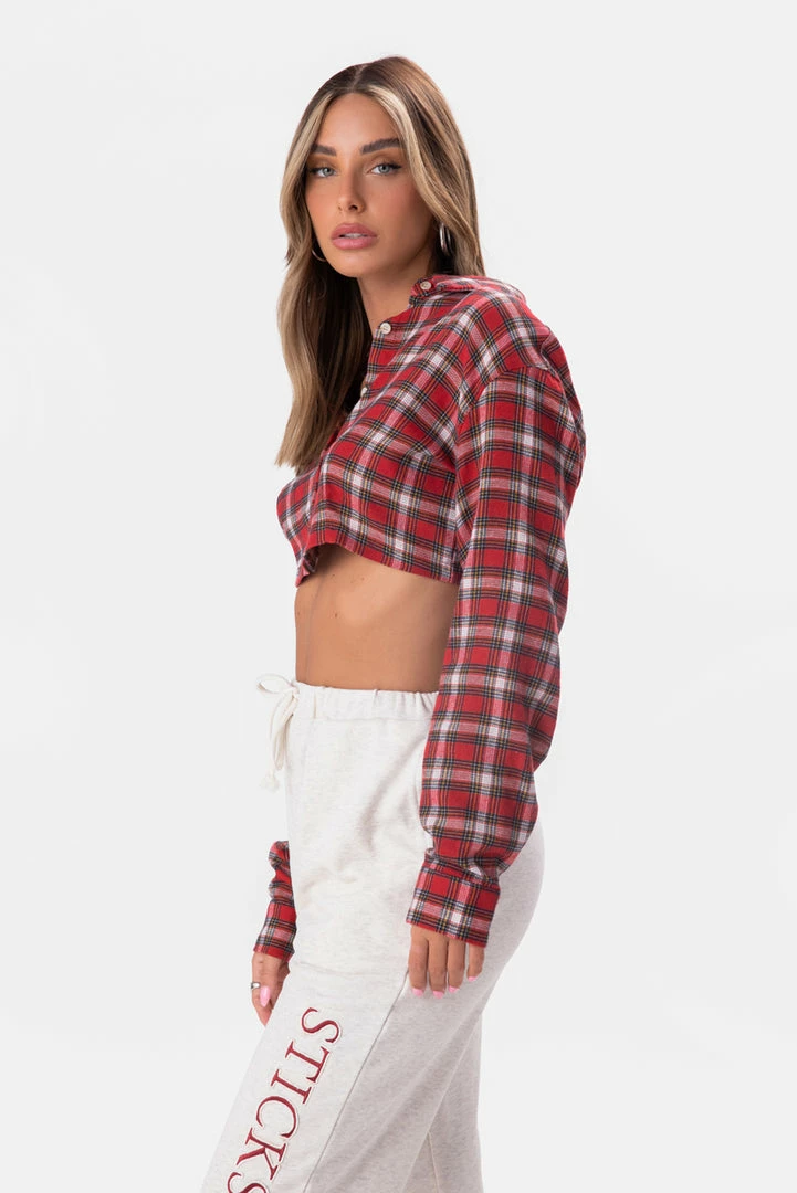 Brand new โจ Adika Caroline Cropped Flannel ๐ Shirt โ 4 Adika Caroline Cropped Flannel Shirt
