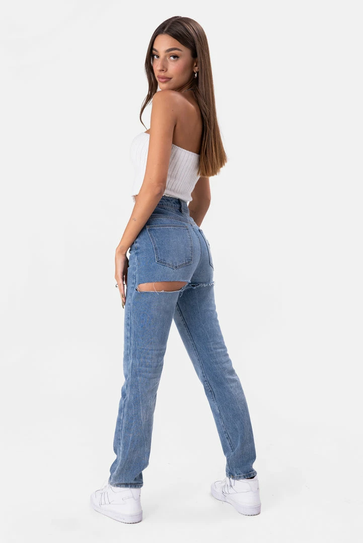 Outlet 👏 Adika Toxie Ripped 👖 Jeans | STRAIGHT Clothing ✨ 1 Adika Toxie Ripped Jeans | STRAIGHT Clothing