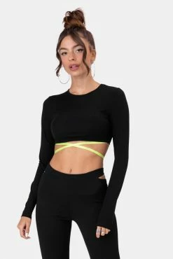 Adika Morello Crisscross-Straps Crop Top