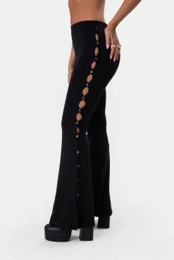 Budget 💯 Adika Clothing Ziggy Side-Button Flared Pants ⌛ 7 Adika Clothing Ziggy Side-Button Flared Pants