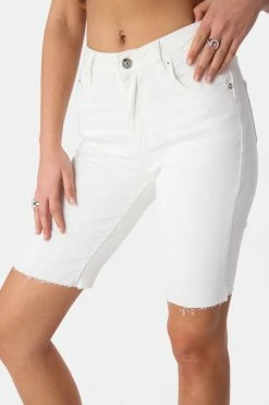 Top 10 🔥 Adika Clothing Xavier Raw-Hem Biker Denim Shorts 😀 6 Adika Clothing Xavier Raw-Hem Biker Denim Shorts