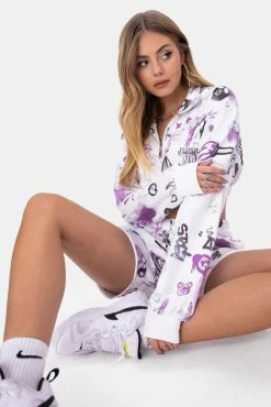 Adika OUTLET SPLIT Front Zip Cropped Sweatshirt