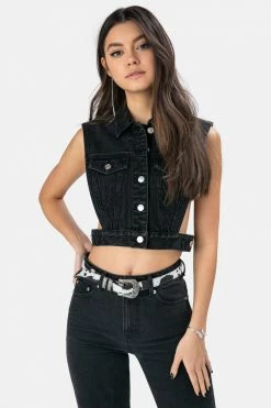 Adika Calton Denim Vest