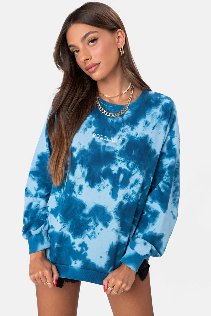 Coupon ✔️ Adika PORTLAND Tie-Dye Sweatshirt 🎉 1 Adika PORTLAND Tie-Dye Sweatshirt