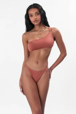 Adika New Swim & Beachwear Glimmer One-Shoulder Bikini Top