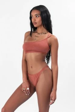 Adika New Swim & Beachwear Glimmer One-Shoulder Bikini Top