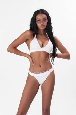 Adika New Swim & Beachwear Tahiti Ribbed Halter Bikini Top