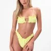Adika New Swim & Beachwear Sun-Flower Bandeau Bikini Top