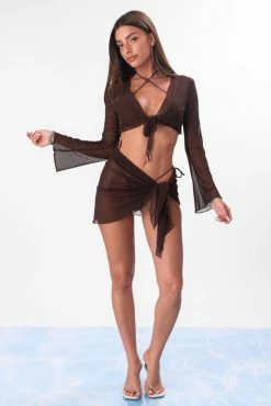 Adika New Swim & Beachwear Lanai Mesh Wrap Skirt