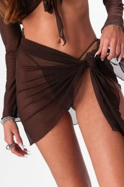 Adika New Swim & Beachwear Lanai Mesh Wrap Skirt