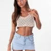 Adika Clothing Jupiter Loose Crochet Crop Top