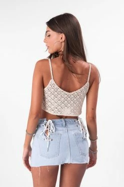 Adika Clothing Jupiter Loose Crochet Crop Top
