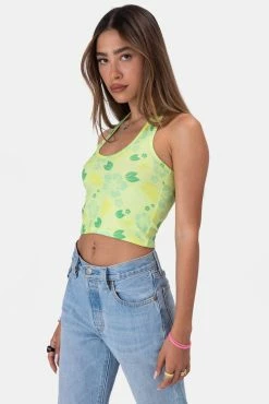 Adika Limelight Halter Crop Top