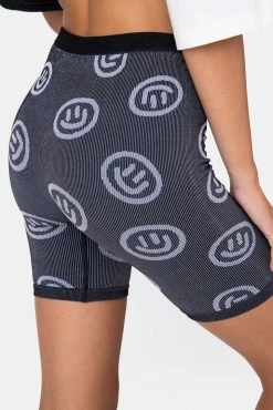 Adika Smiles Knitted Biker Shorts