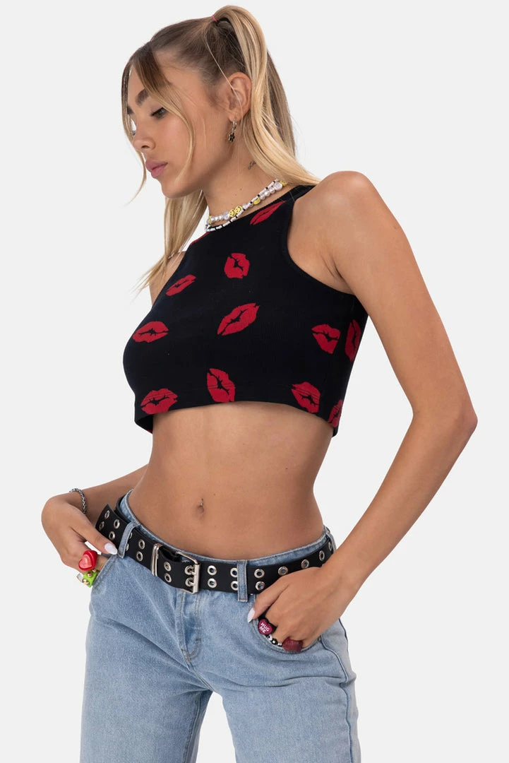 Brand new 🛒 Adika XOXO Ribbed Crop Top Clothing 🌟 3 Adika XOXO Ribbed Crop Top Clothing