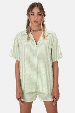 Discount ✨ Adika Rocco Crinkle Plaid Button-Down 👕 Shirt 🛒 7 Adika Rocco Crinkle Plaid Button-Down Shirt