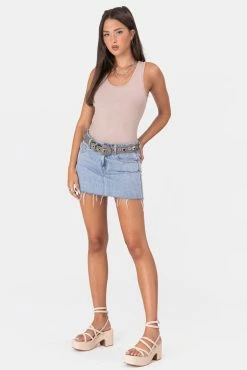 Adika Bird Ribbed Top