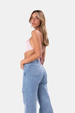 Adika Clothing Heartbreak Backless Halter Crop Top